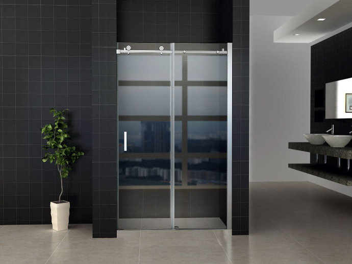 Aloni - Schuifdeur chroom 120cm (CR-045C12)