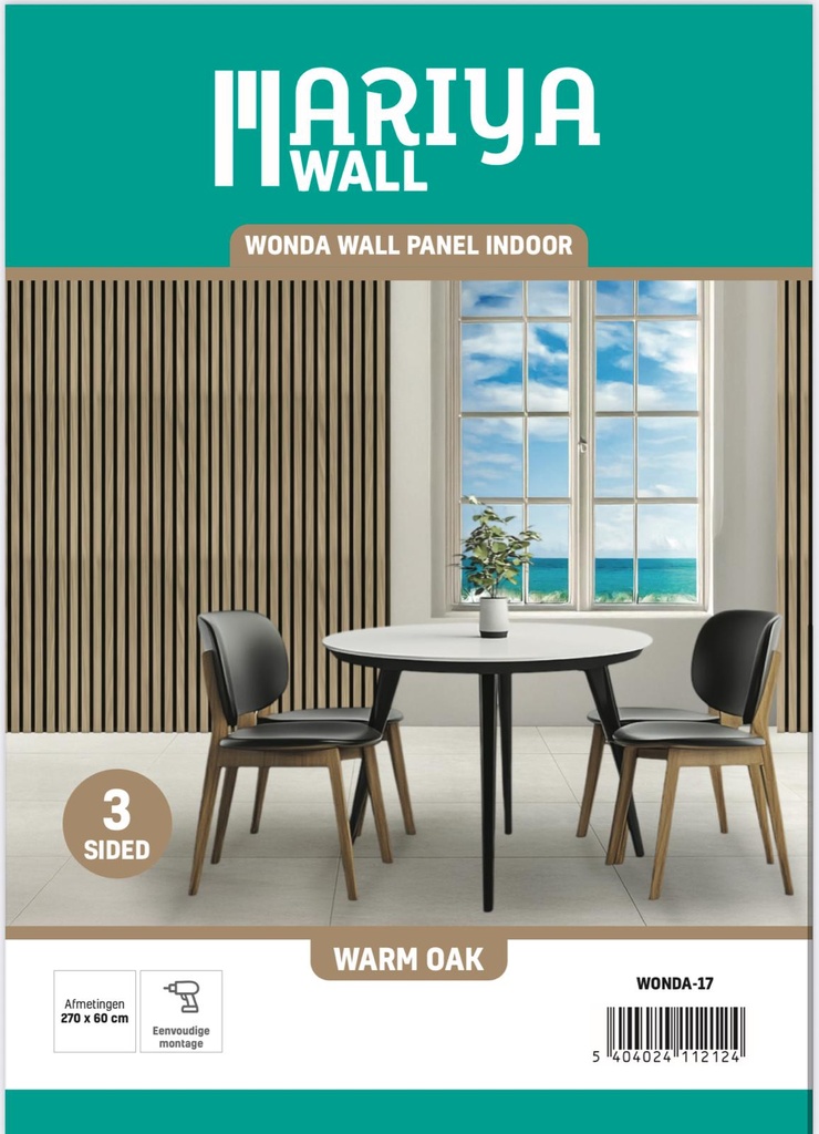 Mariya wall - Warm oak 260x60cm (1,56m2/st)
