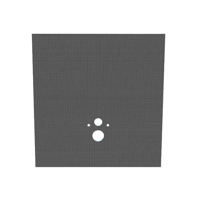 Aloni - Bouw en isolatieplaat hangtoilet waterdicht XPS 120x130x20mm - GRIJS