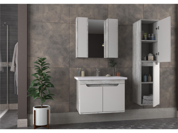 Biani - Badmeubel poyraz 80cm (KRISTAL)