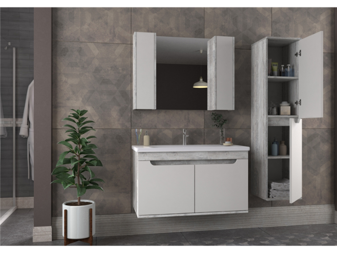 Biani - Badmeubel poyraz 100cm (KRISTAL)