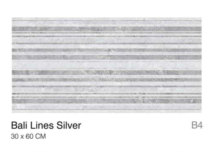 Belmar - Bali lines silver 30x60cm (1,08m²/pak)