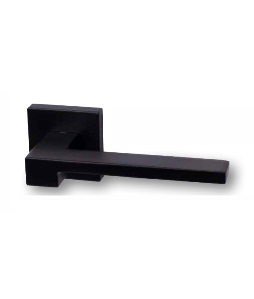 Thys - Deurkruk milano zwart + sleutelrosas