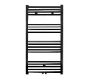 Belrad - Handdoekradiotor zwart 110x60cm middenaansluiting (BZ1100600)