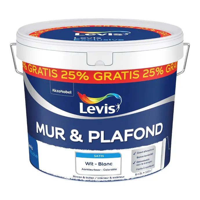 Levis - Mur & plafond (Satin) 8+2L