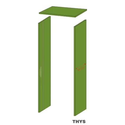 Thys - Deurkast HYDRO / 30 min brandwerend - 40cm