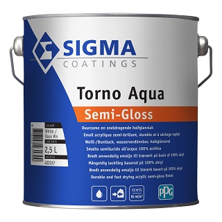 Sigma - Torno semi-gloss 2,5L (WIT)