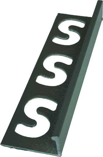 Substrat - Rechthoekige profielen alumunuim gecoat steengrijs 11x250cm (15058)