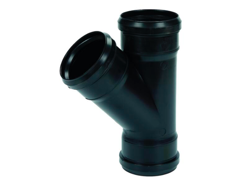 Scala - T-stuk 45° PP 90° zwart VV