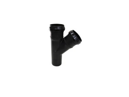Scala - T-stuk 45° PP 40° zwart MV