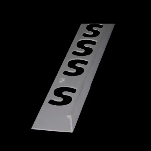 Substrat - Vierkante randlijsten alu 8mmx250cm (15653)