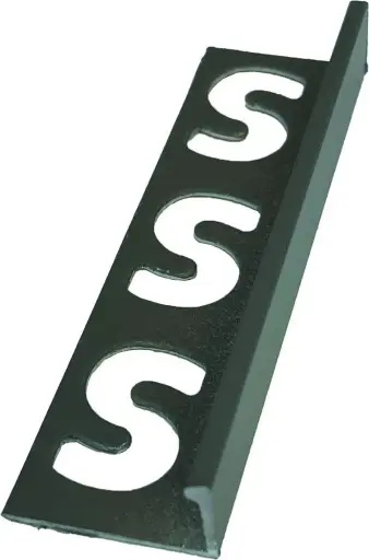 Substrat - Rechthoekige profielen alumunuim gecoat steengrijs 9mmx250cm (15055)