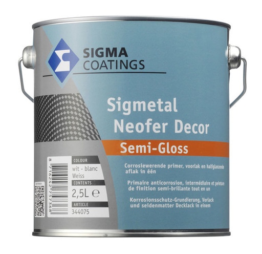 Sigma - Neofer decor semi-gloss 2,5L (WIT)