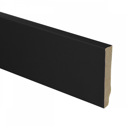 Ppc - MDF plint recht 70x14 zwart (27136)