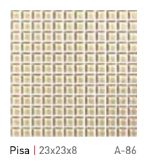Aquacolor crystal - Pisa 23x23x8mm