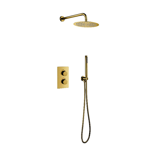 Aloni - Inbouw regendouche geborsteld goud (CR5287-7BG)