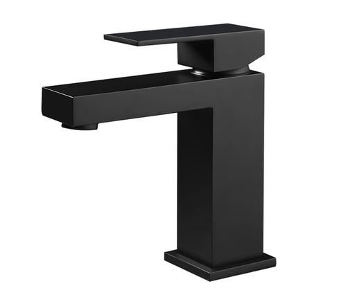 Aloni - Wastafelmengkraan chan square zwart mat (CR6028-6B)