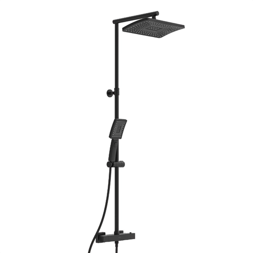 Schutte - Thermostatische regendouche TRENTO zwart (60170)
