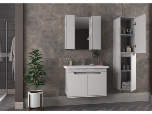 Biani - Badmeubel poyraz 80cm (KRISTAL)