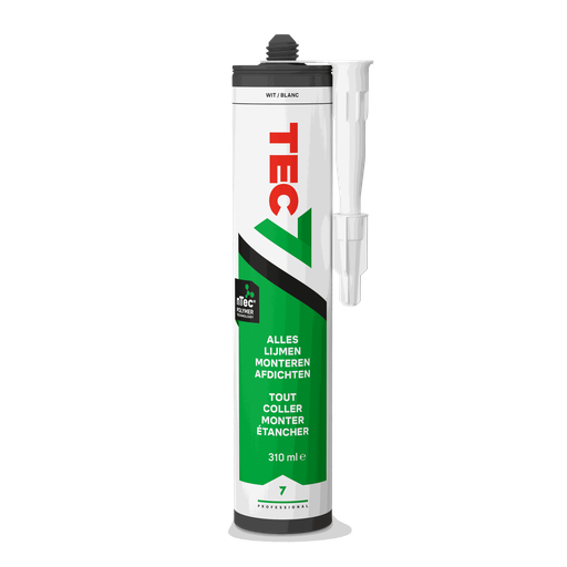 Tec7 wit (RAL 9016) - patroon 310ml