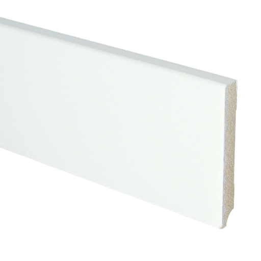 Ppc - MDF plint 90x12 V313 wit gegrond recht (16398)
