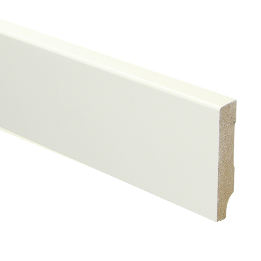 Ppc - MDF Moderne plint 55x12 wit voorgelakt RAL 9010 (16300)