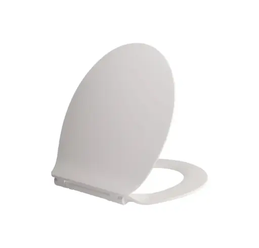 Aloni - Premium wc-zitting - slim design - soft close - quick release - topfix - duroplast - rvs scharnieren - glanzend wit (PM0400)
