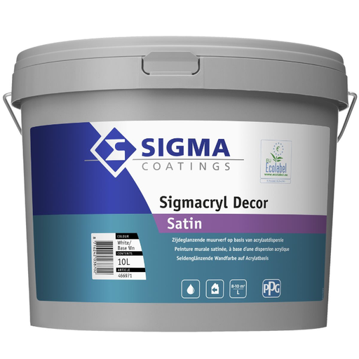 Sigma - Sigmacryl decor satin 10L (WIT)