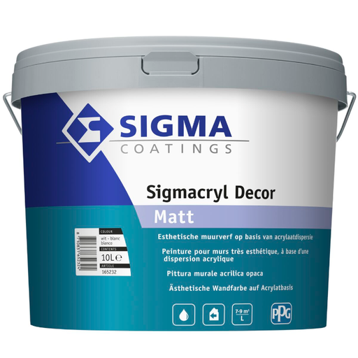 Sigma - Sigmacryl decor matt 10L (WIT)
