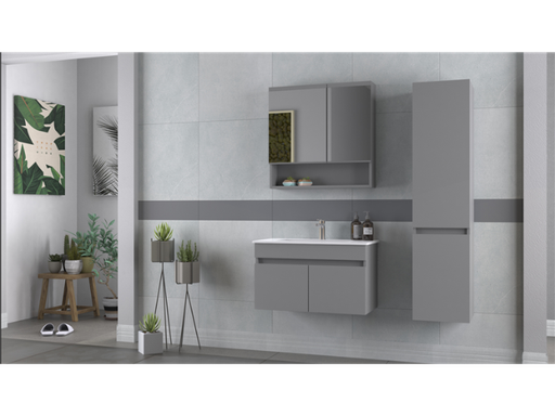 Biani - Badmeubel Dalyan 80cm (MAT GREY)