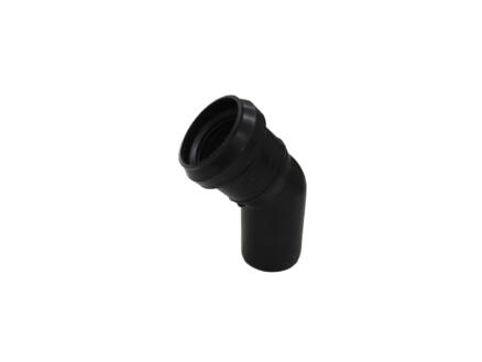 Scala - Bocht sanitair PP 32° zwart 45° MV